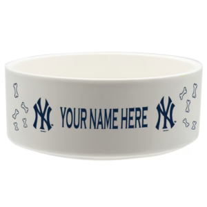 white new york yankees 20oz personalized pet bowl pi5100000 ff 5100041 aa79835596698358d8a4 full