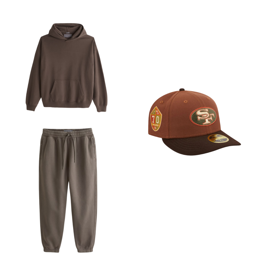 49ers outfit idea - Game day at home with family