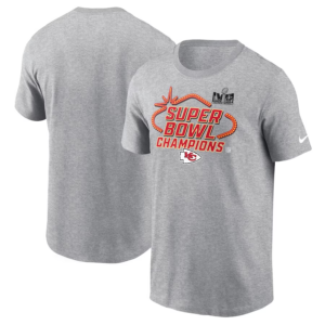 Kansas City Chiefs Nike Super Bowl LVIII Champions Locker Room Trophy Collection T-Shirt - Heather Gray