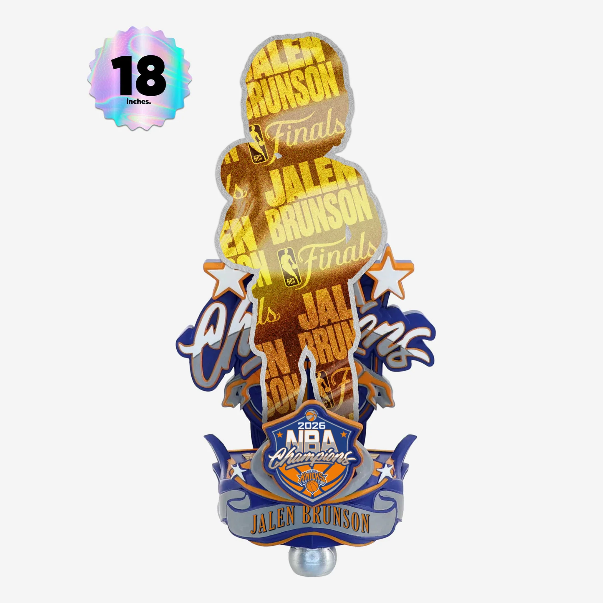 Jalen Brunson New York Knicks 2026 NBA Champions Celebration 18 in Bobblehead