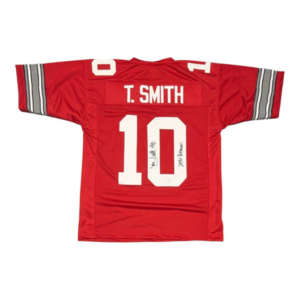 Troy Smith Autographed Ohio State Buckeyes Custom Jersey